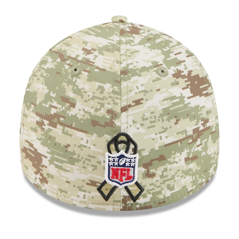 Men's New Era Camo/Dark Green Kansas City Chiefs 2025 Salute to Service 39THIRTY Flex Hat