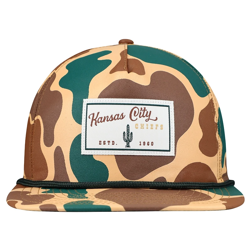Casquette snapback New Era 19TWENTY camouflage Kansas City Chiefs pour homme