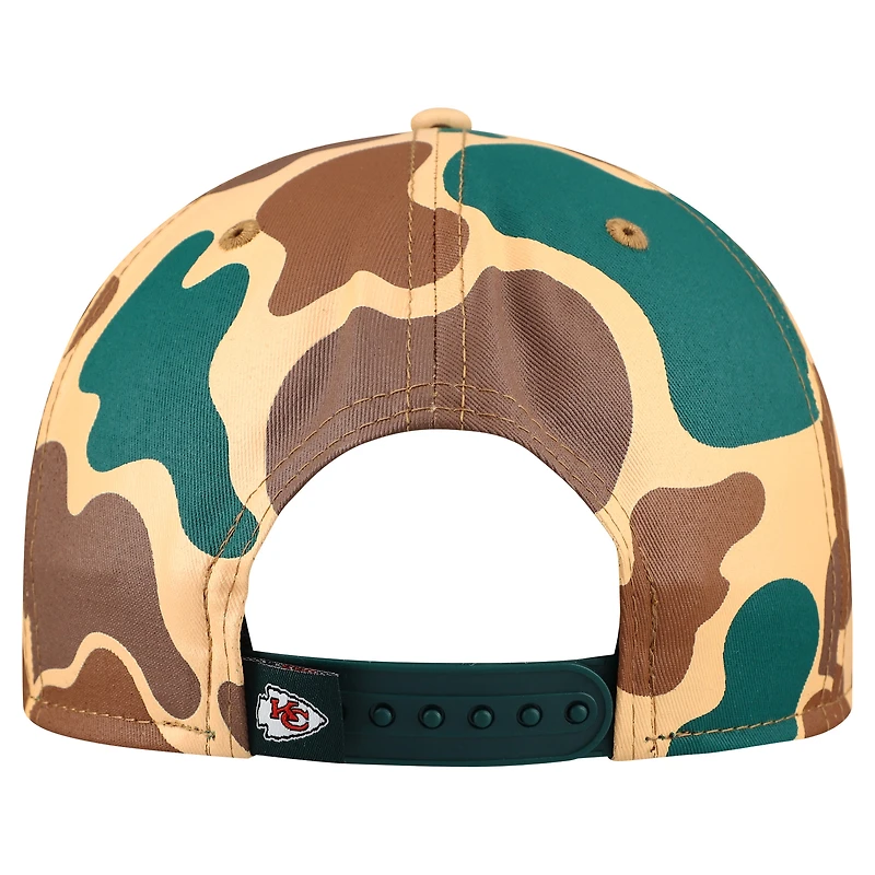 Casquette snapback New Era 19TWENTY camouflage Kansas City Chiefs pour homme