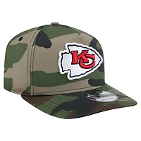 Casquette à visière rabattable Woodsy 9FIFTY Camo Kansas City Chiefs de New Era pour homme