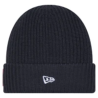 Bonnet à revers New Era pour homme, couleur anthracite, Kansas City Chiefs 2025, idéal pour les temps froids.