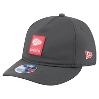 Men's New Era Charcoal Kansas City Chiefs 2025 Sideline Cold Weather Retro Crown 59FIFTY Fitted Hat