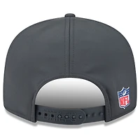 Casquette snapback 9FIFTY à panneau fendu latéral New Era anthracite Kansas City Chiefs 2025 pour homme