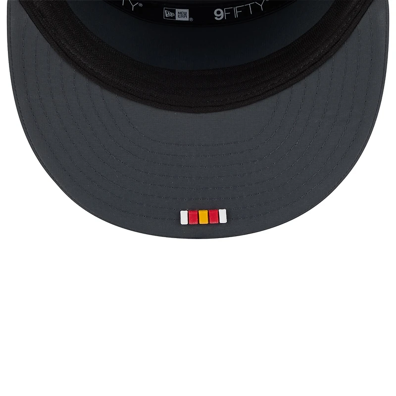 Men's New Era Charcoal Kansas City Chiefs 2025 Sideline Cold Weather Split Panel 9FIFTY Snapback Hat