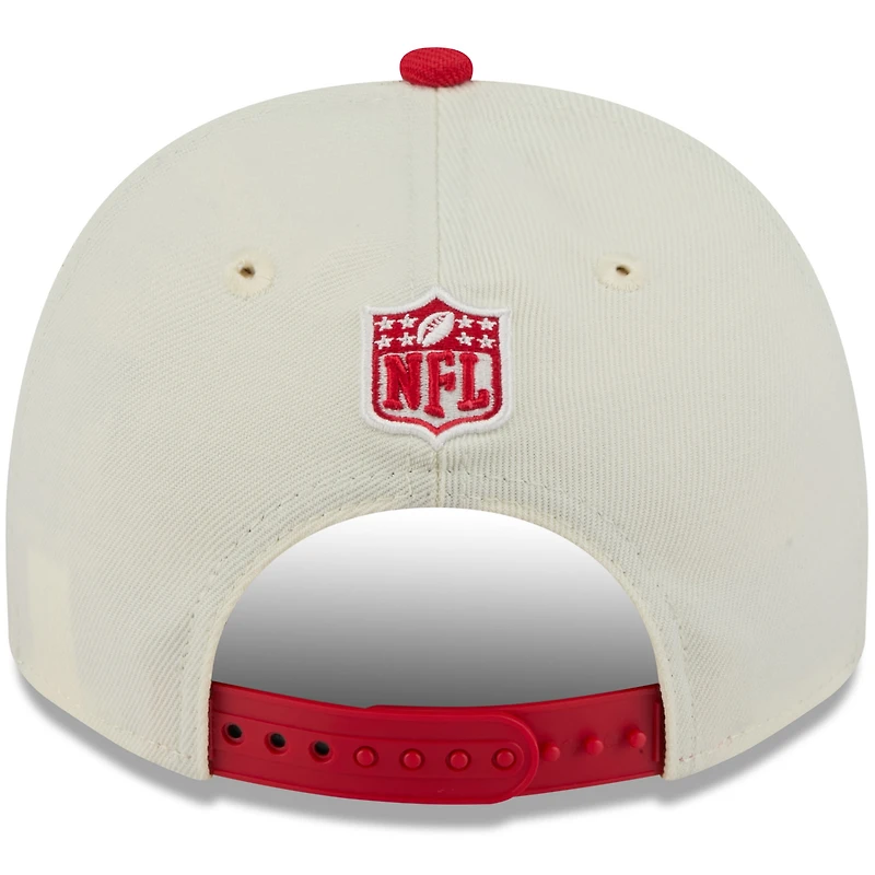Men's New Era Cream/Red Kansas City Chiefs 2025 NFL Draft 9FIFTY A-Frame Snapback Hat