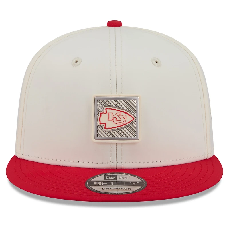 Men's New Era  Cream/Red Kansas City Chiefs 2026 NFL Training Camp 9FIFTY Snapback Hat