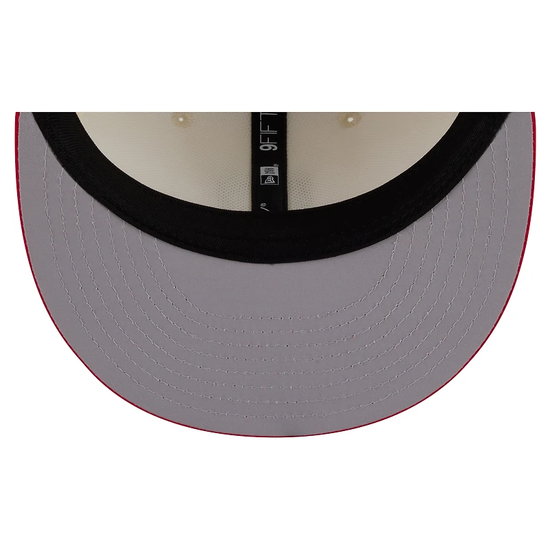 Casquette snapback New Era crème/rouge Kansas City Chiefs 2026 NFL Training Camp 9FIFTY pour homme