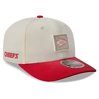 Men's New Era  Cream/Red Kansas City Chiefs 2026 NFL Training Camp 9SEVENTY Adjustable Hat