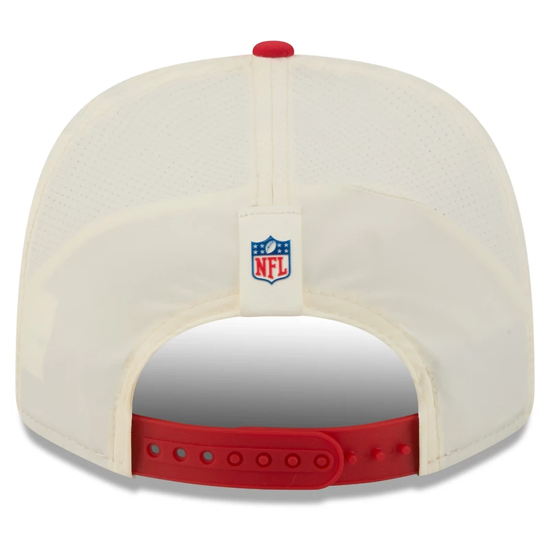 Men's New Era  Cream/Red Kansas City Chiefs 2026 NFL Training Camp 9SEVENTY Adjustable Hat