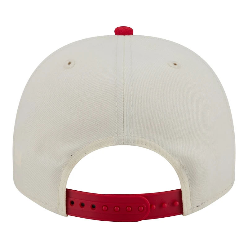 Casquette snapback New Era crème/rouge Kansas City Chiefs 9FIFTY pour homme