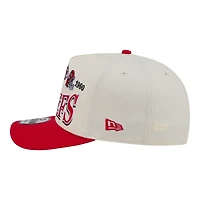 Men's New Era  Cream/Red Kansas City Chiefs A-Frame 9FIFTY Snapback Hat