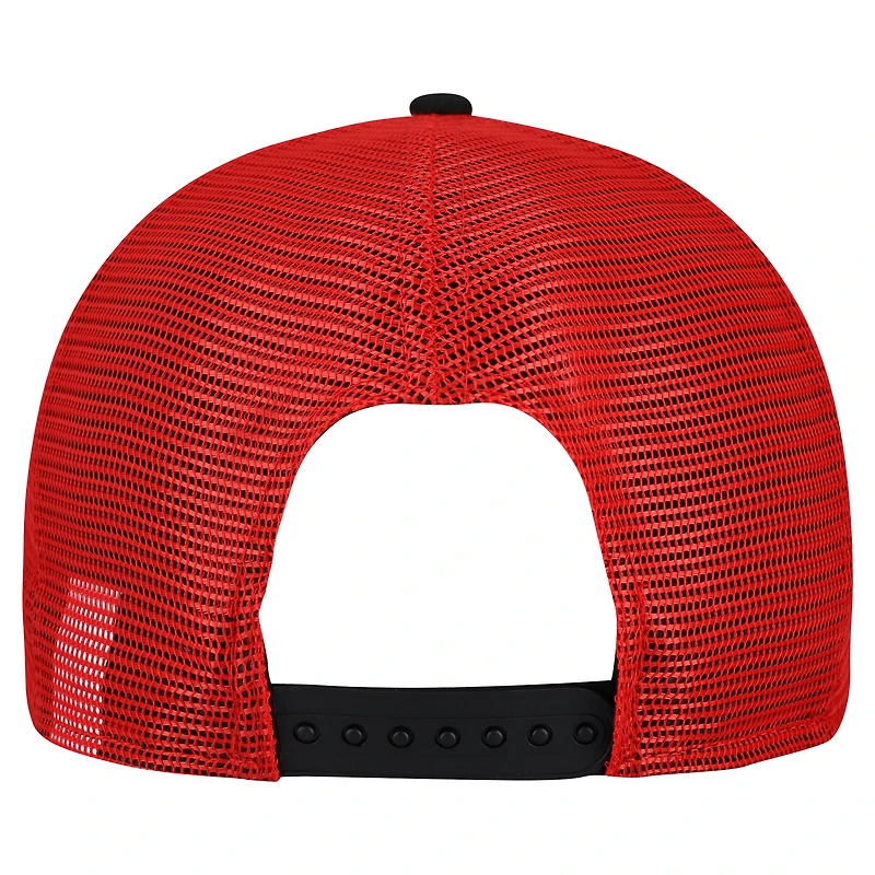 Casquette snapback New Era 9FIFTY Trucker à motif drapeau des Chiefs de Kansas City pour homme, crème/rouge