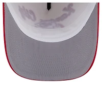 Men's New Era  Cream/Red Kansas City Chiefs Chainstitch A-Frame 9FIFTY Adjustable Hat