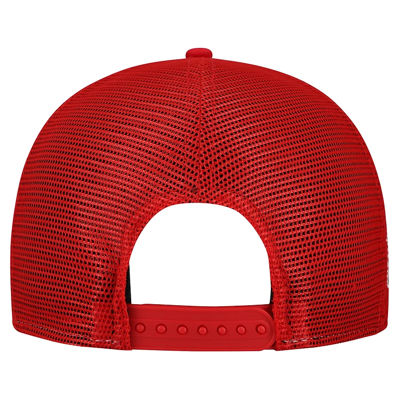 Men's New Era Cream/Red Kansas City Chiefs  Cutout A-Frame 9FIFTY Snapback Hat