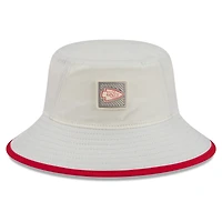Men's New Era  Cream Kansas City Chiefs 2026 NFL Training Camp Sport Bucket Hat
