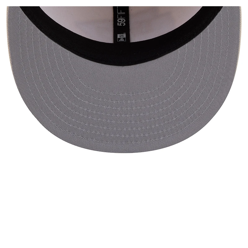 Men's New Era Cream Kansas City Chiefs Color Pack 59FIFTY Fitted Hat