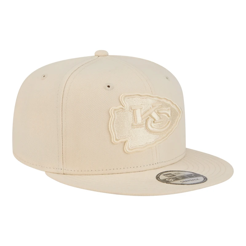 Casquette snapback New Era 9FIFTY crème Kansas City Chiefs pour homme