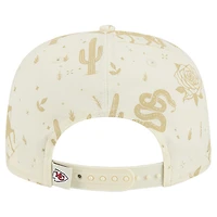 Casquette ajustable New Era 19TWENTY crème pour homme, Kansas City Chiefs, Desert Rose