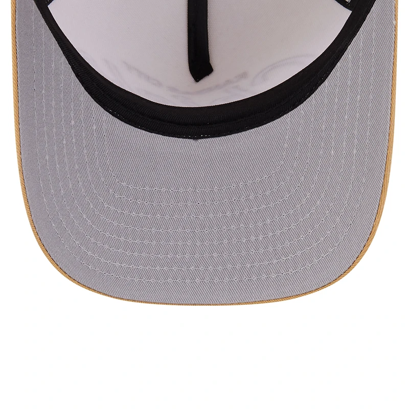 Casquette snapback New Era crème Kansas City Chiefs 9FIFTY A-Frame pour homme