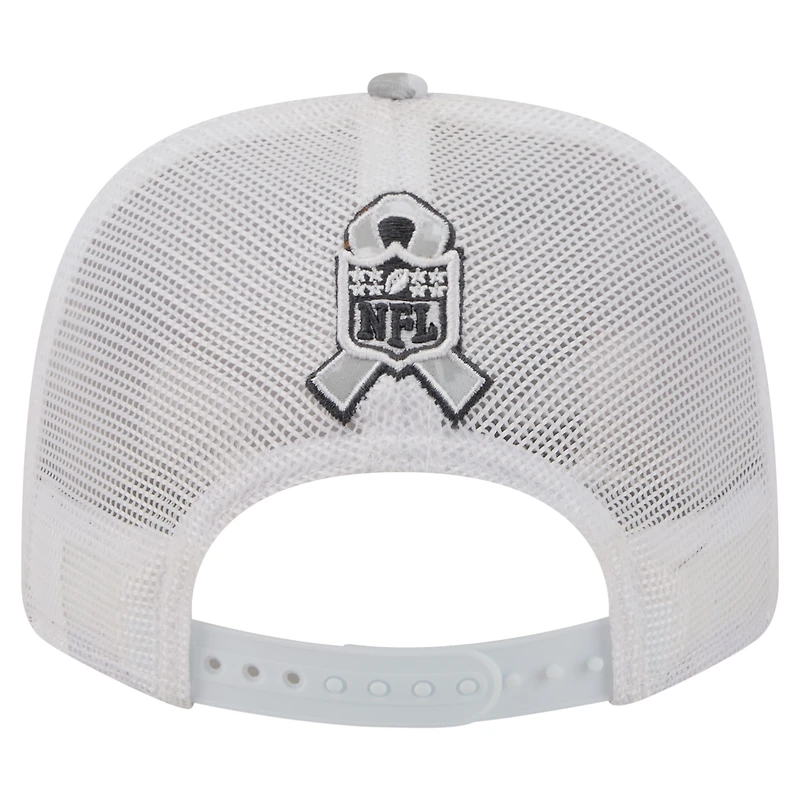 Casquette ajustable New Era grise Kansas City Chiefs 2025 Salute to Service pour homme (réf. 9SEVENTY)