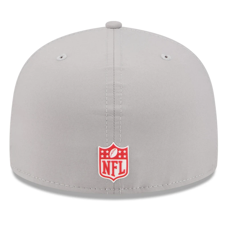Casquette ajustée 59FIFTY Sideline 2025 des Kansas City Chiefs de New Era pour homme, grise