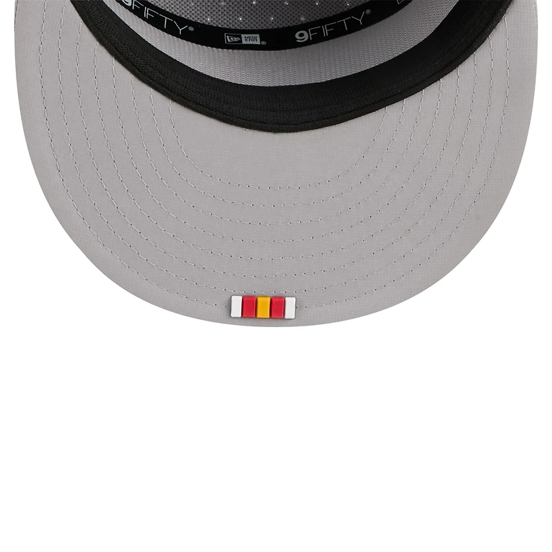 Casquette snapback 9FIFTY grise New Era pour homme, Kansas City Chiefs 2025 Sideline Split Panel