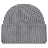 Bonnet en tricot à revers New Era pour hommes, gris chiné, Kansas City Chiefs Color Pack