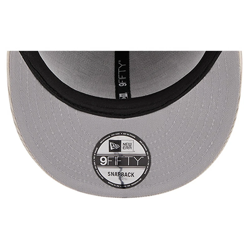 Men's New Era Gray Kansas City Chiefs Cord Rope Corduroy 9FIFTY Snapback Hat