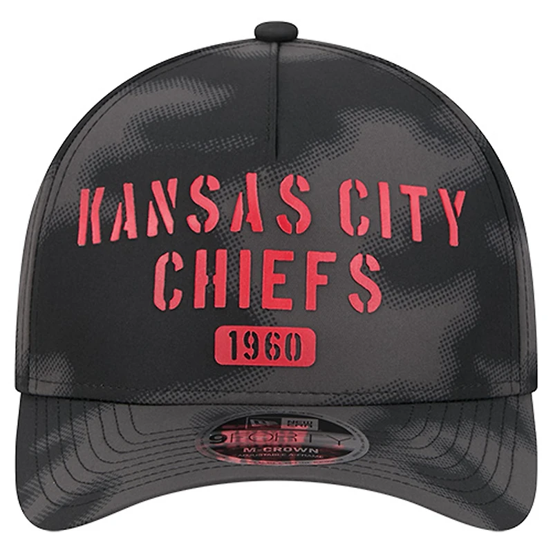 Men's New Era Gray Kansas City Chiefs Halftone Camo 9FORTY Hat