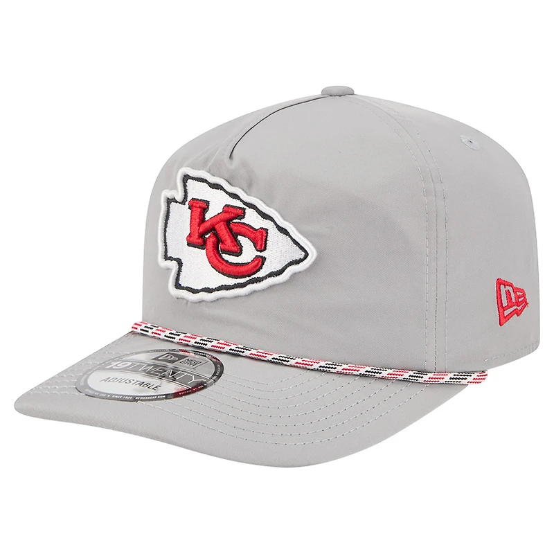 Casquette New Era grise Kansas City Chiefs Rope 19TWENTY pour homme