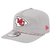 Casquette New Era grise Kansas City Chiefs Rope 19TWENTY pour homme