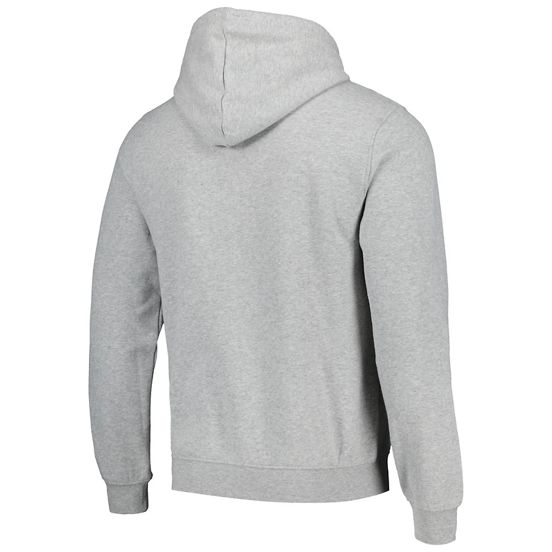 Sweat à capuche rétro New Era pour hommes, gris chiné, Kansas City Chiefs