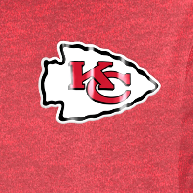 T-shirt New Era pour homme, rouge chiné, Kansas City Chiefs 2024 NFL Training Camp