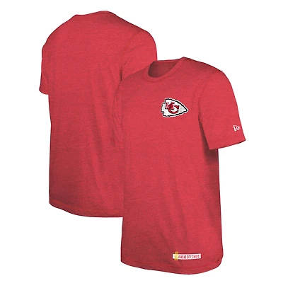 T-shirt New Era pour homme, rouge chiné, Kansas City Chiefs 2024 NFL Training Camp