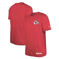T-shirt New Era pour homme, rouge chiné, Kansas City Chiefs 2024 NFL Training Camp
