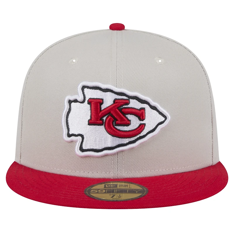 Casquette ajustée Stoney 59FIFTY des Chiefs de Kansas City New Era pour hommes