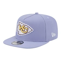Casquette snapback New Era 9FIFTY Bloom A-Frame pour homme, couleur lavande, Kansas City Chiefs