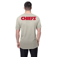 Men's New Era Light Beige Kansas City Chiefs Multi Patch T-Shirt