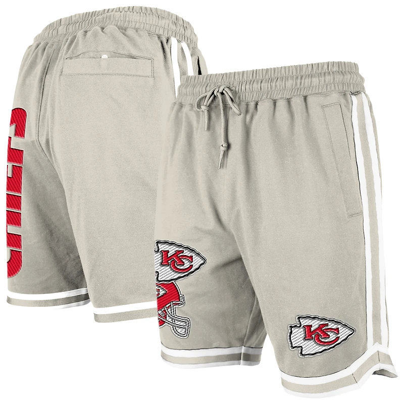 Short beige clair à patchs multiples Stone des Chiefs de Kansas City pour homme New Era