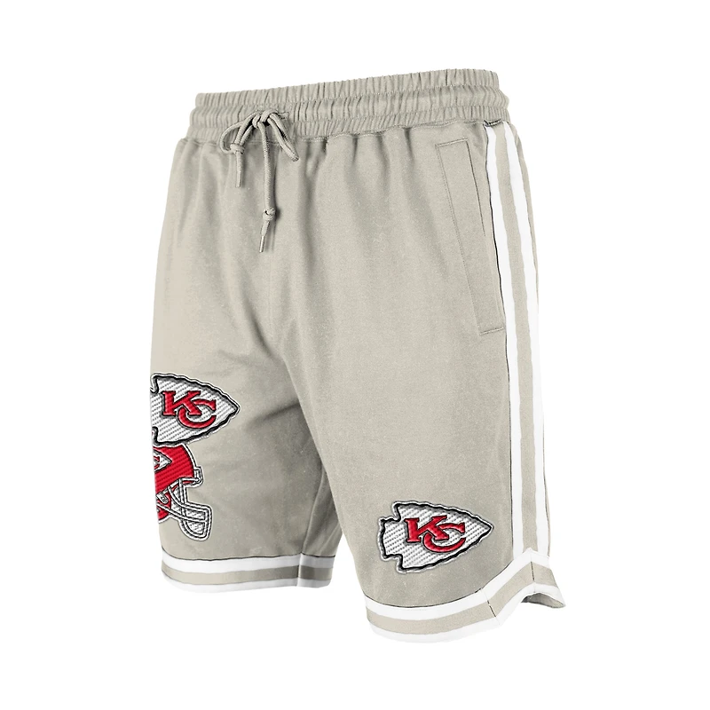 Short beige clair à patchs multiples Stone des Chiefs de Kansas City pour homme New Era