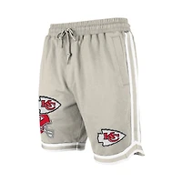 Short beige clair à patchs multiples Stone des Chiefs de Kansas City pour homme New Era