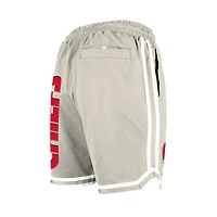 Short beige clair à patchs multiples Stone des Chiefs de Kansas City pour homme New Era