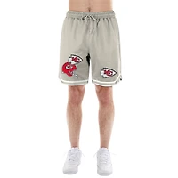 Short beige clair à patchs multiples Stone des Chiefs de Kansas City pour homme New Era