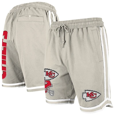 Short beige clair à patchs multiples Stone des Chiefs de Kansas City pour homme New Era
