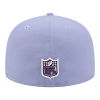 Men's New Era Light Purple Kansas City Chiefs Lavender Bloom 59FIFTY Fitted Hat