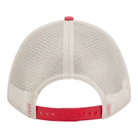 Casquette ajustable New Era Natural Kansas City Chiefs 9FORTY pour homme, modèle Frayed M-Crown A-Frame.