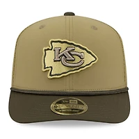 Casquette ajustable 9SEVENTY olive New Era pour homme, édition 2025 des Kansas City Chiefs, Salute to Service