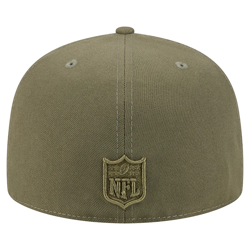 Casquette ajustée A-Frame 59FIFTY pour homme New Era, olive, Kansas City Chiefs, color pack