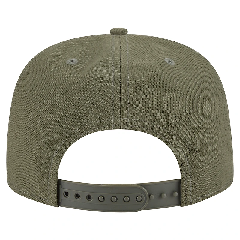 Men's New Era  Olive Kansas City Chiefs Color Pack A-Frame 9FIFTY Snapback Hat