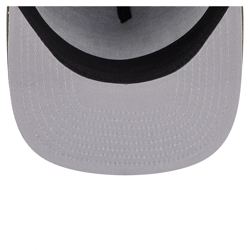 Men's New Era  Olive Kansas City Chiefs Color Pack A-Frame 9FIFTY Snapback Hat